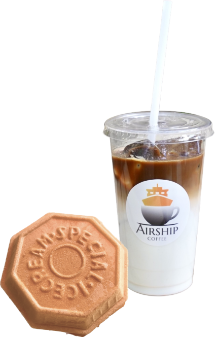 ドリンクと食べ物の写真