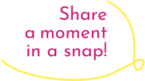 文字 share a moment in a snap!