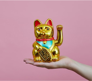 招き猫のグッズの写真